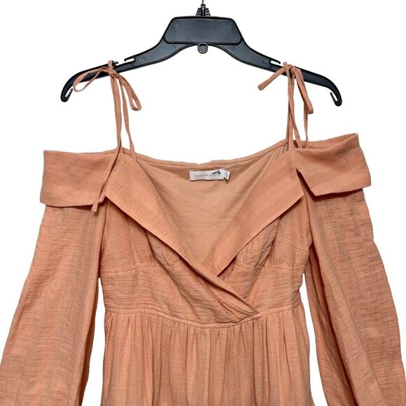 JONATHAN SIMKHAI Bahari Off Shoulder Mini Dress in Sorbet Size S - Picture 9 of 9